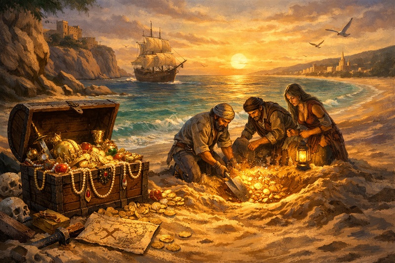 Legenda comorilor ascunse care au dat numele statiunii Nisipurile de Aur